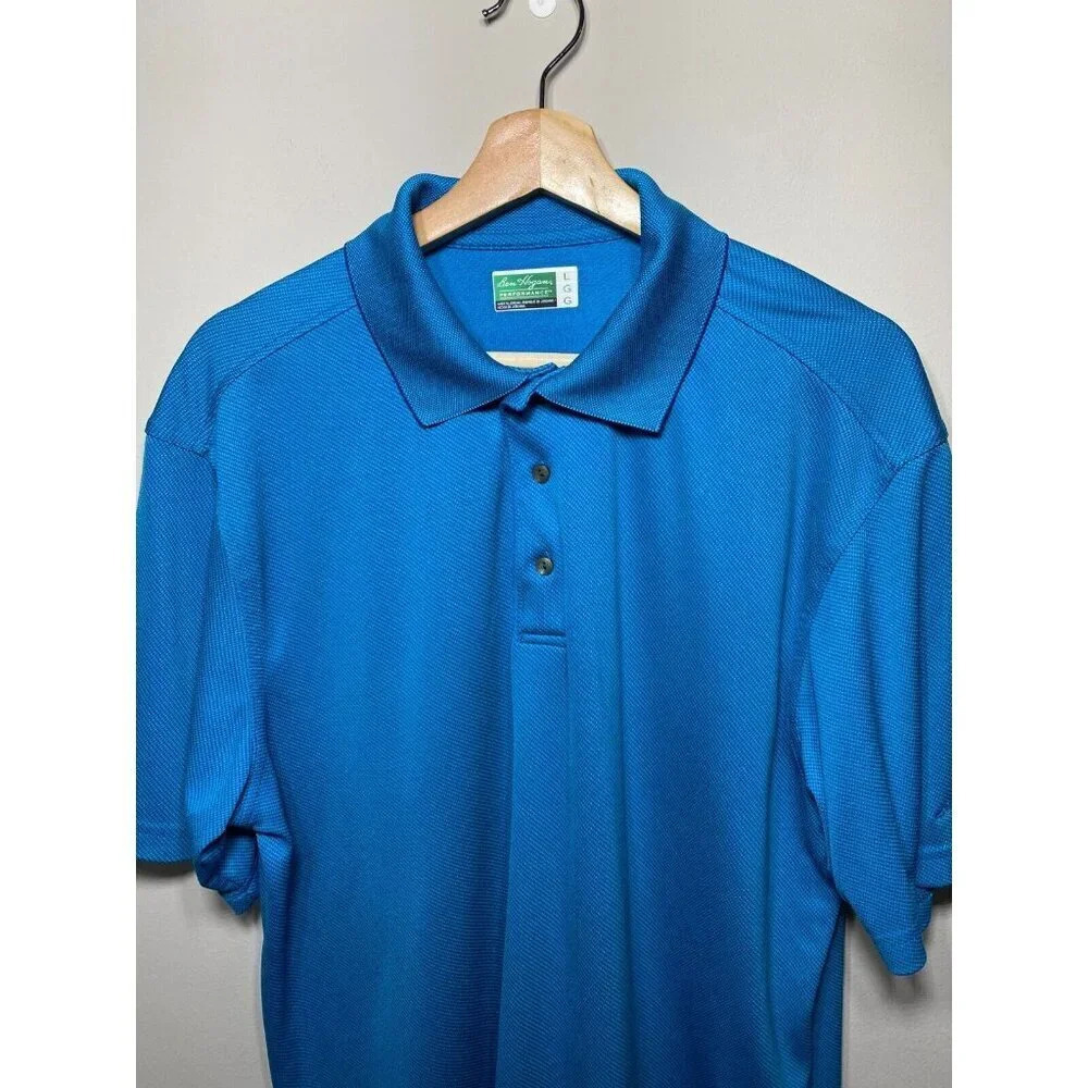 Ben Hogan Men's Golf Performance Short Sleeve Polo Shirt Bright Blue Size: Large - Picture 6 of 16